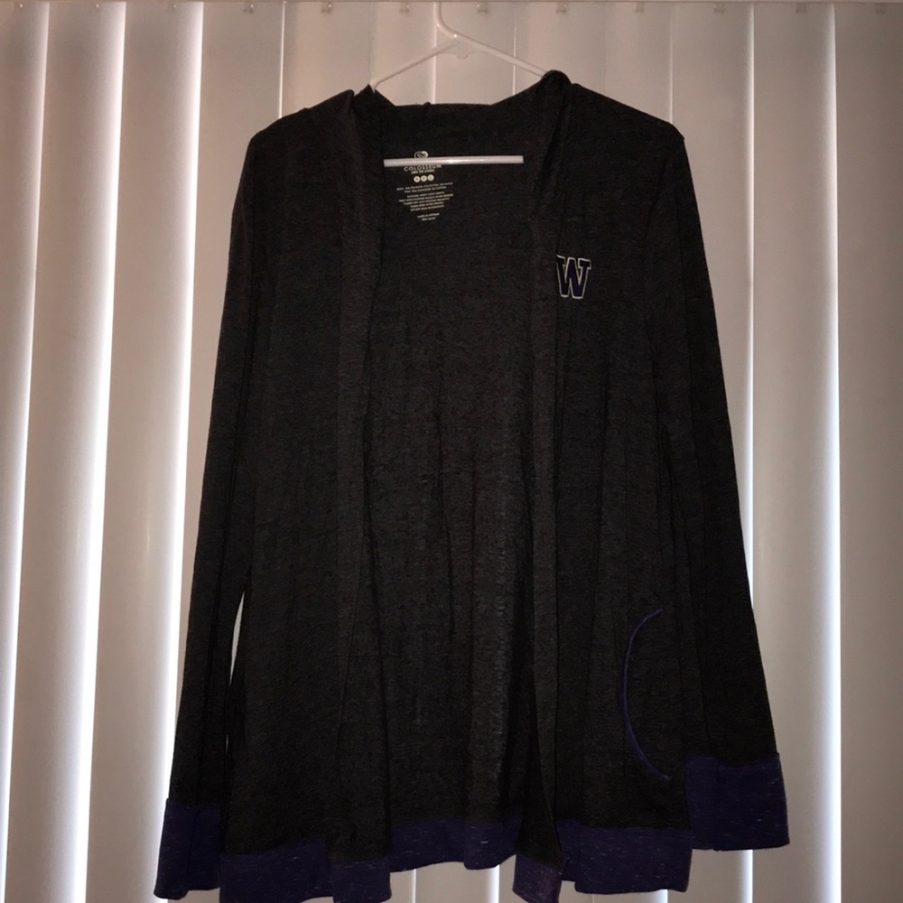 University of Washington light cardigan
